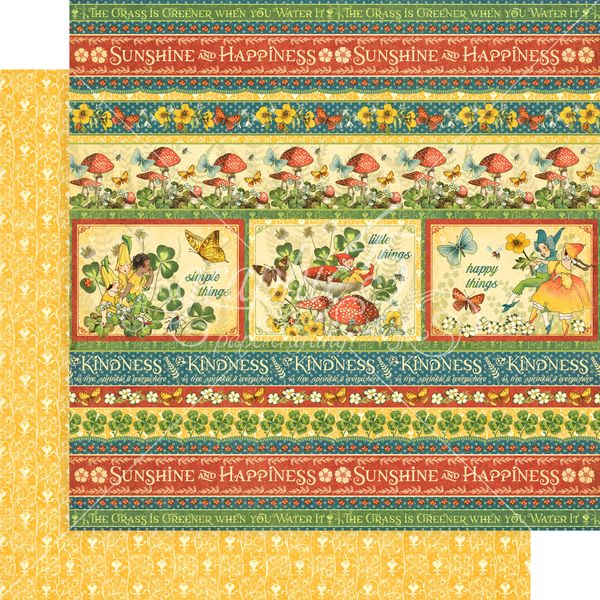 Graphic 45 Little Things: Bloom and Grow 12x12 DS Paper (1 Sheet)