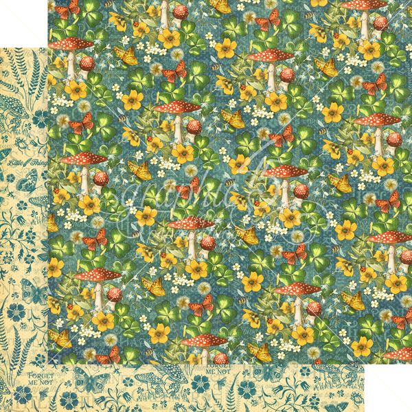 Graphic 45 Little Things: Lazy Daisy 12x12 DS Paper