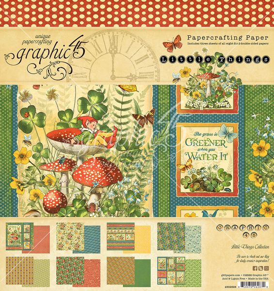Graphic 45 Little Things Collection 8X8