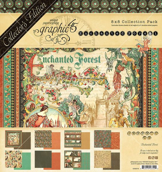 Graphic 45 Graphic 45 Enchanted Forest Collector's Edition 8x8 Collection Pack