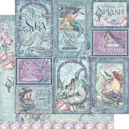 Graphic 45 Make A Splash: The World Is You 12x12 DS Paper (1 Sheet)