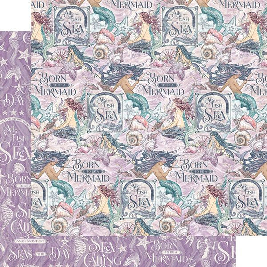 Graphic 45 Make A Splash: Fantasy Cove 12x12 DS Paper (1 Sheet)