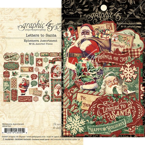 Graphic 45 Letters to Santa: Ephemera Assortment