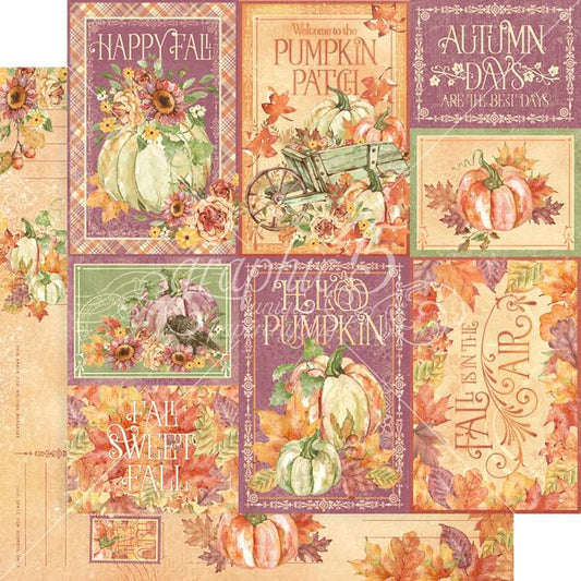 Graphic 45 Fall is in the Air Hello Pumpkin 12x12 DS Paper (1 Sheet)