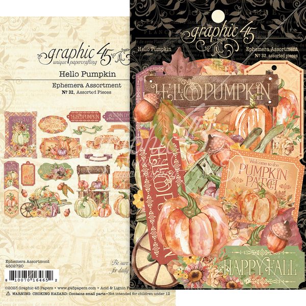 Graphic 45 Hello Pumpkin Ephemera Assortment