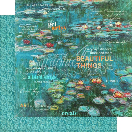 Graphic 45 Let's Get Artsy: Creative Chaos 12x12 DS Paper (1 Sheet)