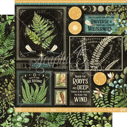 Graphic 45 Life is  Abundant: February 12x12 DS Paper (1 Sheet)