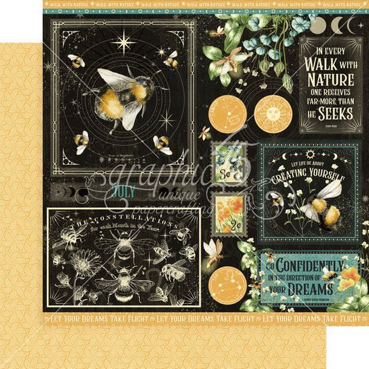Graphic 45 Life is Abundant:  July 12x12 DS Paper (1 Sheet)
