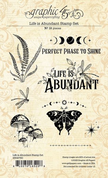 Graphic 45 Life is  Abundant Clear Stamps