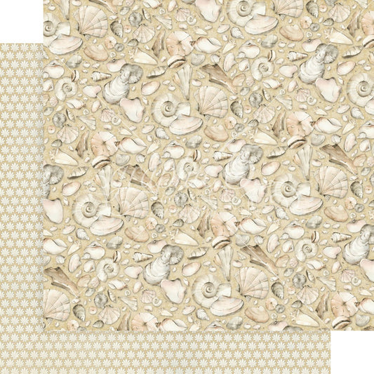 Graphic 45 The Beach is Calling:  Every Seashell Has a Story 12x12 DS Paper (1 Sheet)