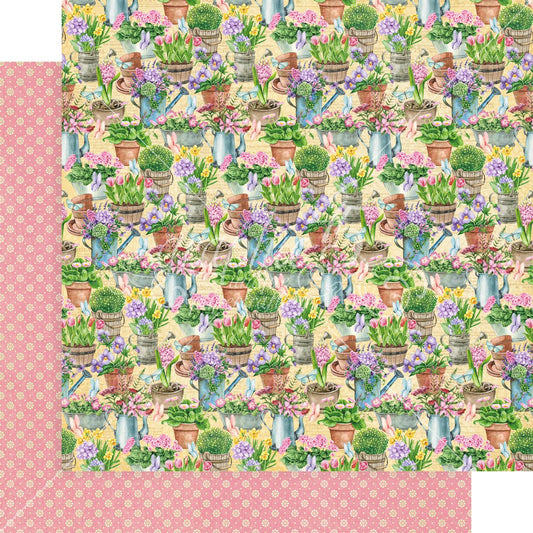 Graphic 45 Grow With Love:  Plant Your Memories 12x12 DS Paper (1 Sheet)