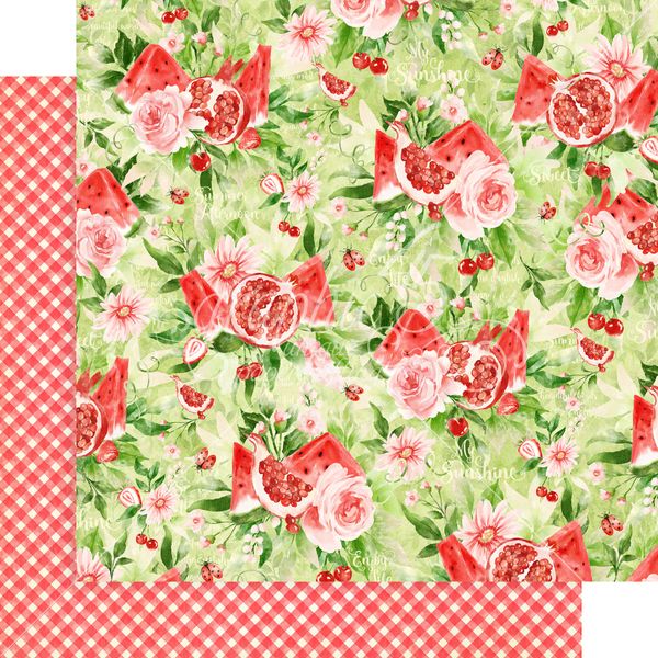 Graphic 45 Sunshine on My Mind: Good Old Summertime 12x12 DS Paper (1 Sheet)