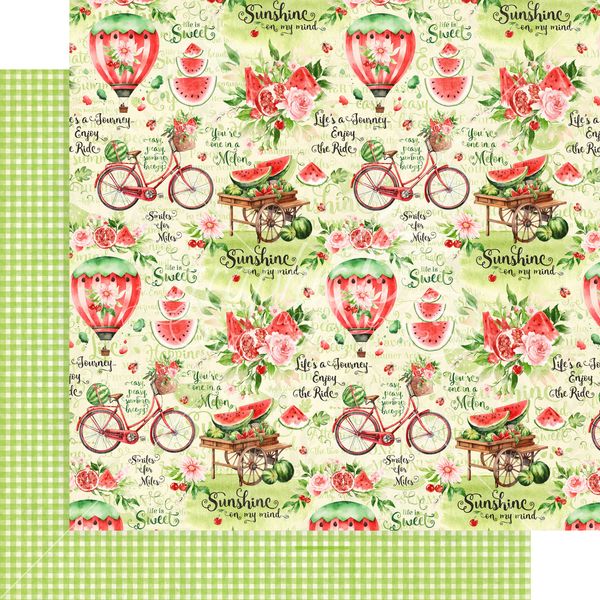 Graphic 45 Sunshine on My Mind: Time to Relax 12x12 DS Paper (1 Sheet)