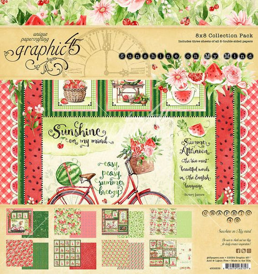Graphic 45 Sunshine on my Mind 8x8 Collection Pack