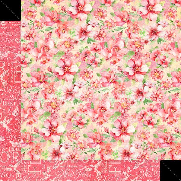 Graphic 45 Flight of Fancy: Hello Beautiful 12x12 DS Paper (1 Sheet)