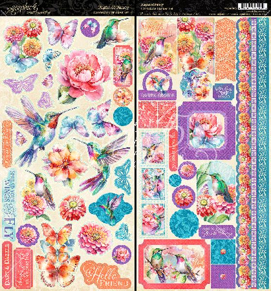 Graphic 45 Flight of Fancy Sticker Set