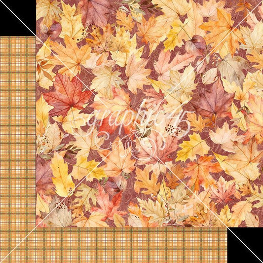 Graphic 45 Autumn Greetings: Fall Foilage 12x12 DS Paper (1 Sheet)
