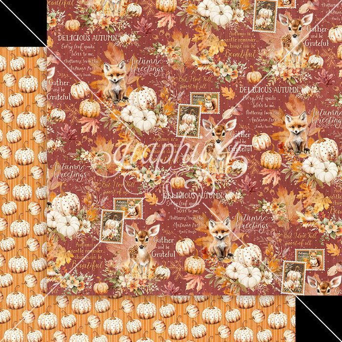 Graphic 45 Autumn Greetings: Change is Beautiful 12x12 DS Paper (1 Sheet)