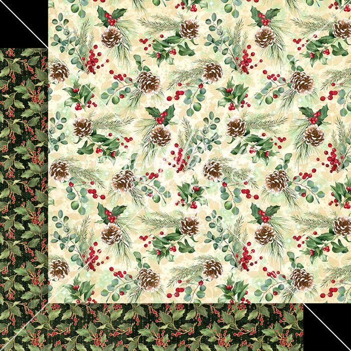 Graphic 45 Merry & Bright: Holiday Wishes 12x12 DS Paper (1 Sheet)