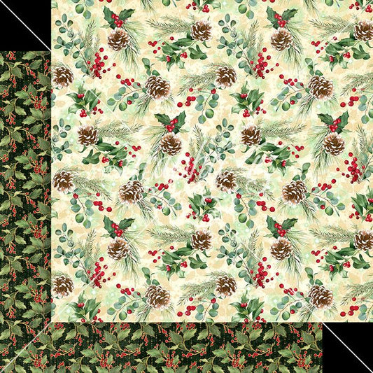 Graphic 45 Merry & Bright: Holiday Wishes 12x12 DS Paper (1 Sheet)