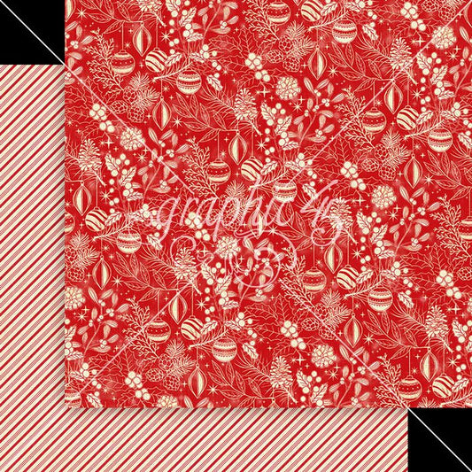 Graphic 45 Merry & Bright: Warmth & Good Cheer 12x12 DS Paper (1 Sheet)