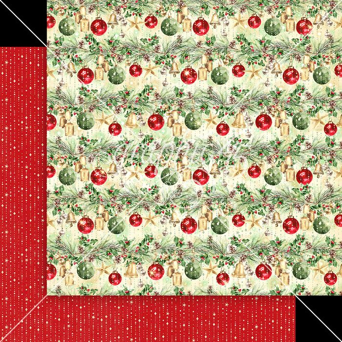 Graphic 45 Merry & Bright: Wonderful Time of the Year 12x12 DS Paper (1 Sheet)