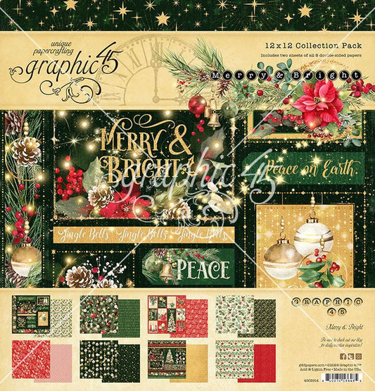 Graphic 45 Merry & Bright 12x12 Collection Pack