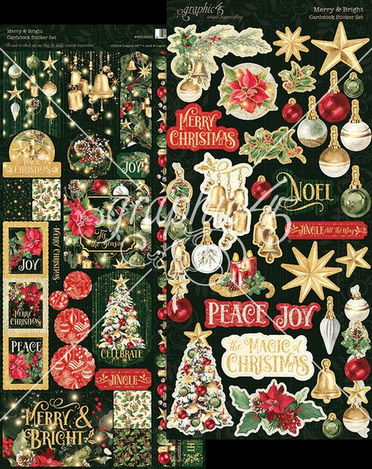 Graphic 45 Merry & Bright Sticker Set