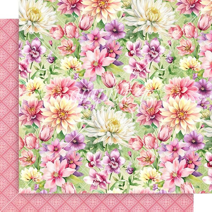 Graphic 45 Season To Celebrate: Spring Floral 12x12 DS Paper (1 Sheet)