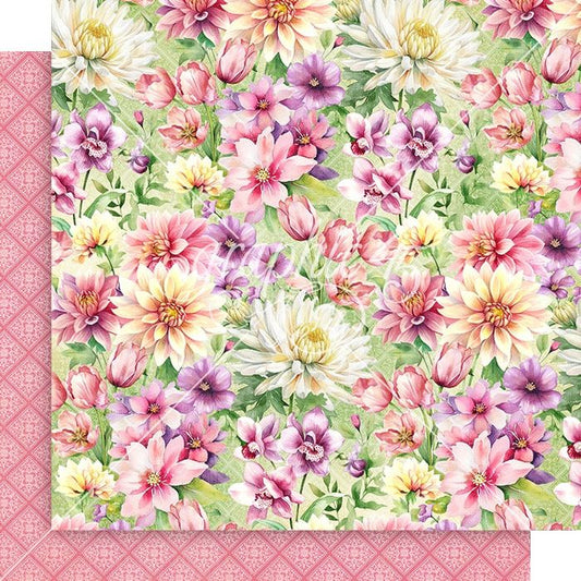 Graphic 45 Season To Celebrate: Spring Floral 12x12 DS Paper (1 Sheet)