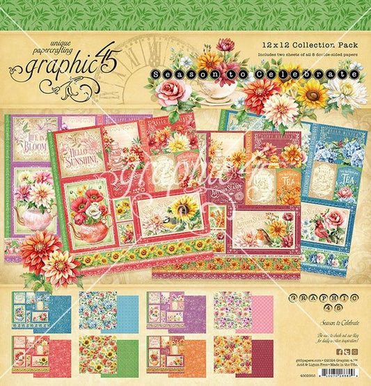 Graphic 45 Season To Celebrate 12"X12 Collection Pack