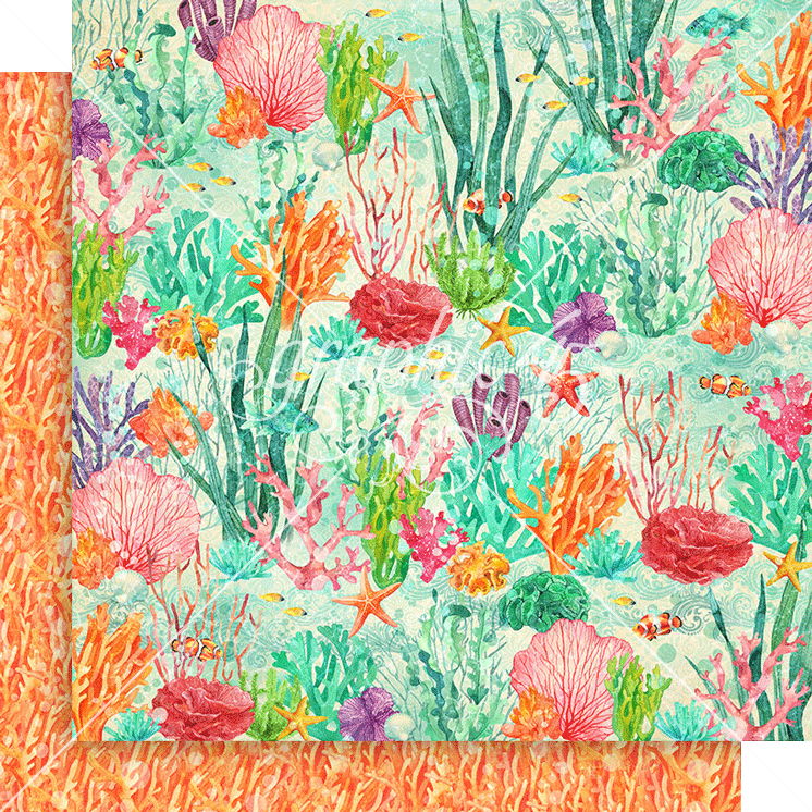 Graphic 45 Seas the Day: Oceans of Love 12x12 DS Paper (1 Sheet)