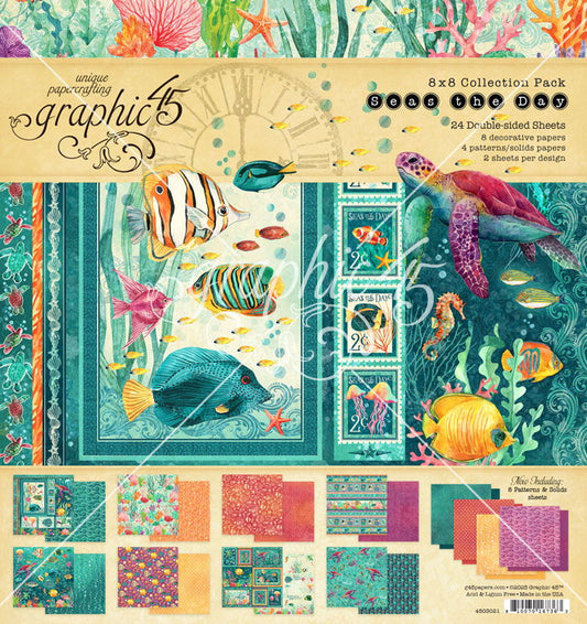 Graphic 45 Seas the Day 8x8 Collection Pack