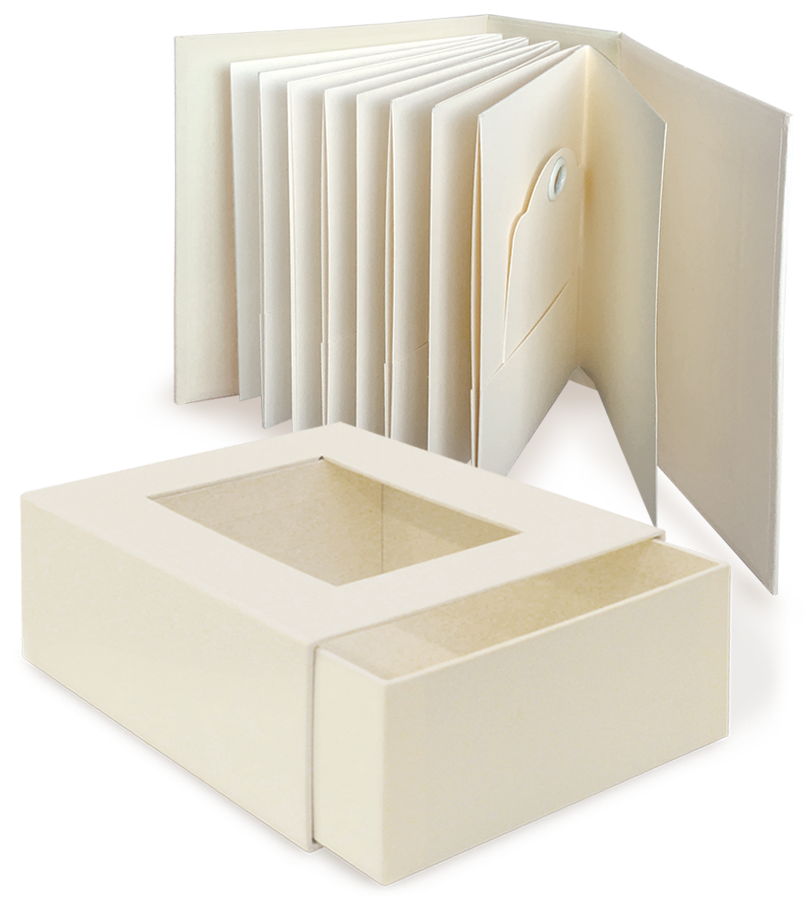 Graphic 45 ATC Ivory Album with Matchbook Box