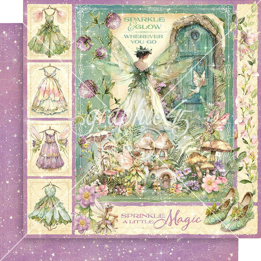 Graphic 45 Fairy Boutique: Fairy Boutique 12x12 DS Paper (1 Sheet)