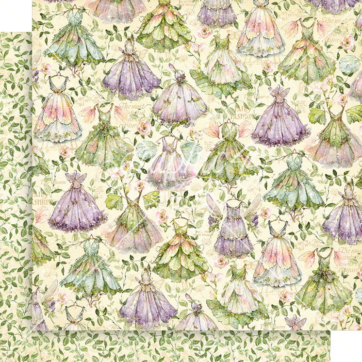 Graphic 45 Fairy Boutique: Enchanted Forest 12x12 DS Paper (1 Sheet)