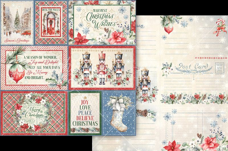 Graphic 45 Deck the Halls: Joy and Delight 12x12 DS Paper (1 Sheet)