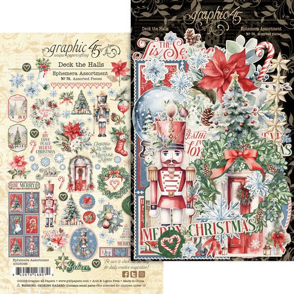 Graphic 45 Deck the Halls Ephemera Set