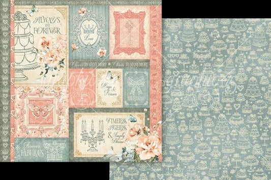 Graphic 45 Always & Forever: Always & Forever 12x12 Paper (1 sheet)