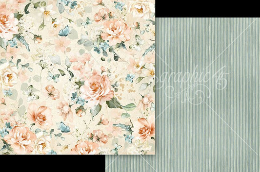 Graphic 45 Always & Forever: Simply Divine 12x12 Paper (1 sheet)