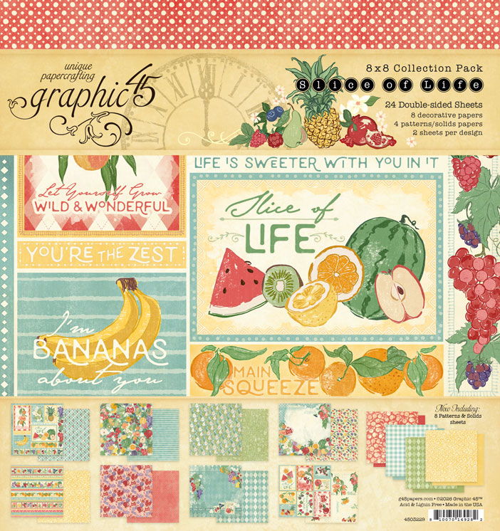 Graphic 45 Slice of Life 8x8 Collection Pack