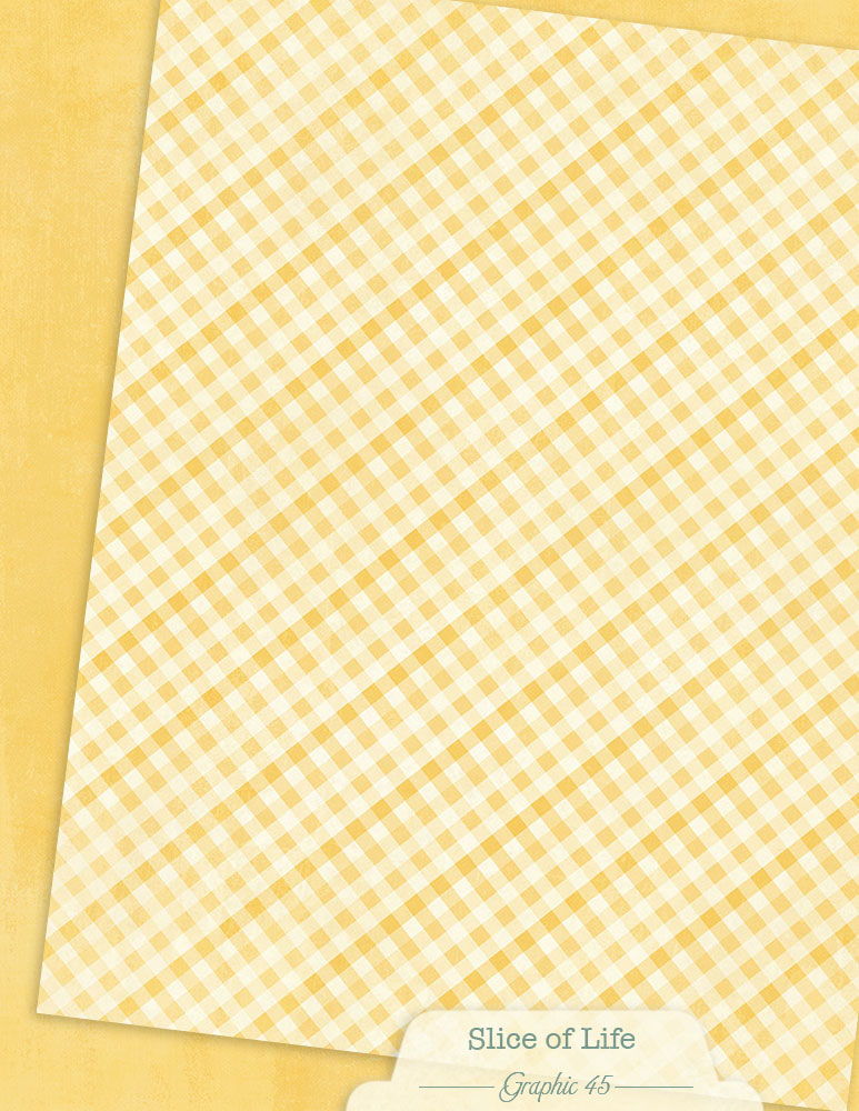 Graphic 45 Slice of Life 8.5 x 11 Patterns & Solids Pack