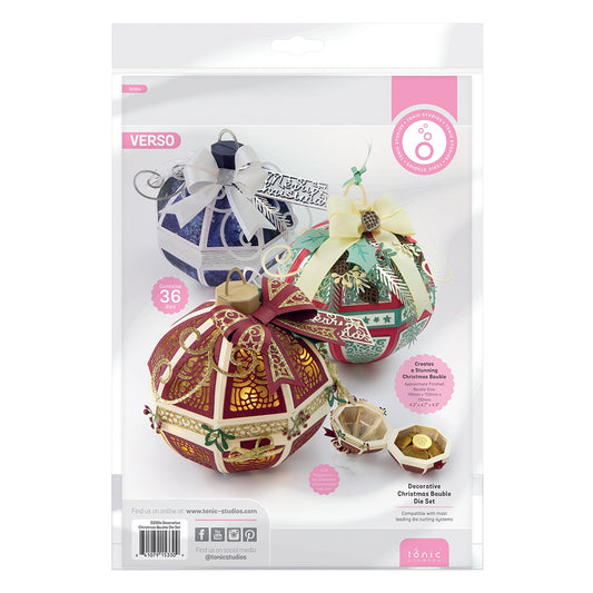 Tonic Studios Die Set-Decorative Christmas Bauble