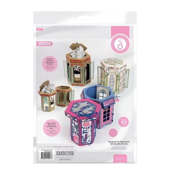 Tonic Studios Die Set-Shopping The High Street Spinning Box