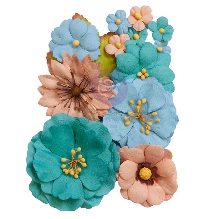 Prima Marketing Mulberry Paper Flowers-Serene Beauty/Painted Floral