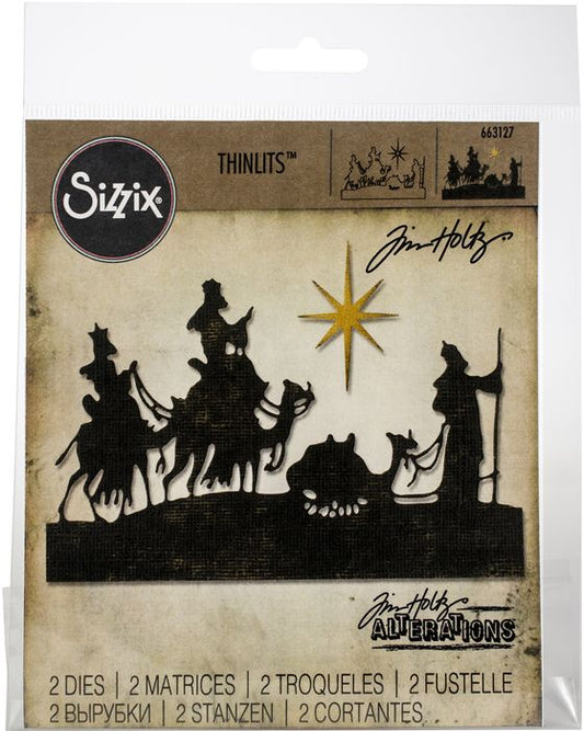 Sizzix Thinlits Dies By Tim Holtz 2/Pkg-Wise Men