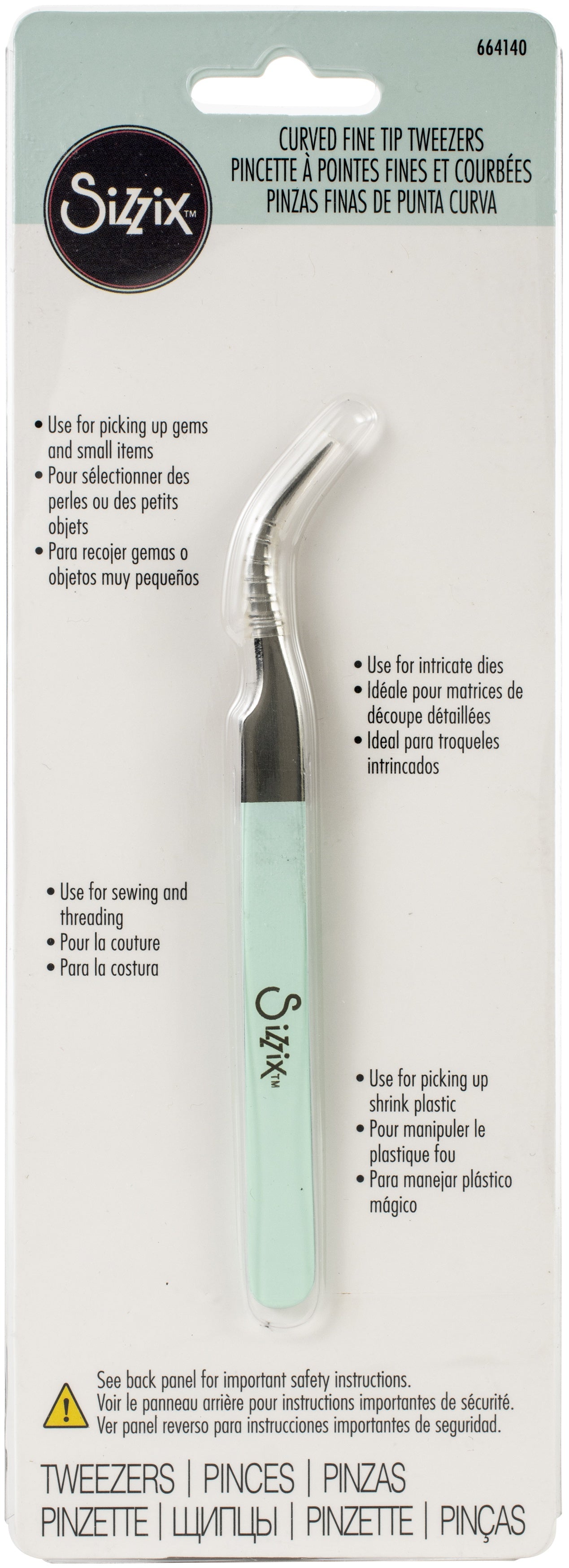 Sizzix Tweezers-Curved Fine Tip