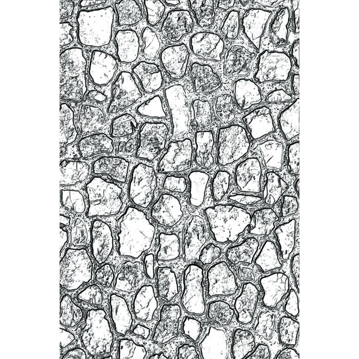 Sizzix 3D Texture Fades Embossing Folder By Tim Holtz-Mini Cobblestone