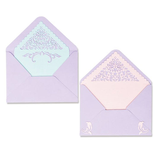 Sizzix Thinlits Dies By Lisa Jones 9/Pkg-Lace Envelope Liners