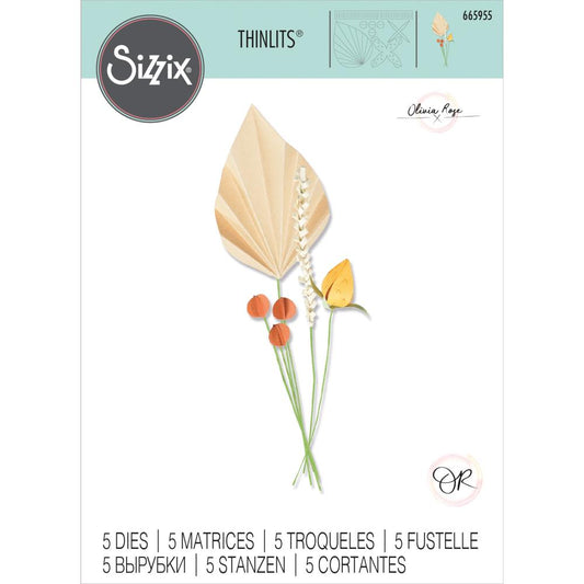 Sizzix: Ornamental Stems Thinlits Dies By Olivia Rose 5/Pkg